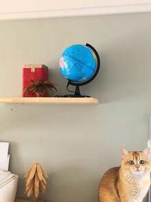 1 kệ gỗ treo tường nổi, thiết kế rộng cho nhà bếp, phòng khách hoặc trưng bày - Nhiều màu - Xem 7