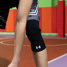 Under Armour 男女通用运动防护装备，跳绳训练，篮球，排球，健身器材，护膝 21620007-001 - 黑色 - 查看 2