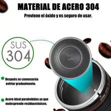 BLACK MAMUT Termo de Acero Inoxidable en Forma de Lente de Cámara, Taza de Café De Lente de Cámara, Tapa Antiderrame Con Capacidad de 300ml, Termo Para Bebidas Calientes Portatil Para Oficina, Casa, Escuela, - Negro - Ver 6