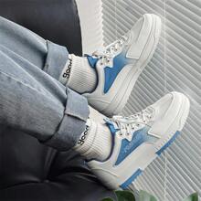Atmungsaktive, rutschfeste Freizeit-Sneakers aus PU-Leder für Herren, stoßdämpfende und federnde Sohle, Low-Top-Schnürschuhe, für den Alltag, Reisen im Freien, Wandern, Freizeit