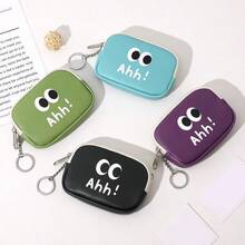 Cute Cartoon Coin Purse Card Holder Wallet Key Case Multi-Function Zipper Pouch For Women Wallet Mini Wallet Purse Wallet Coin Wallet - Black - View 3