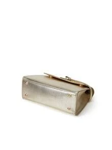 梯形PU皮革手提包，全新设计高端百搭女士斜挎包，时尚小众工作手提包