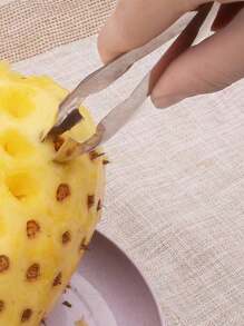 1pc Stainless Steel Pineapple Eye Remover Tool - Multicolor - View 5
