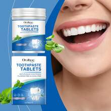Oralhoe Mint Cleaning Toothpaste Tablets Gentle Cleaning Teeth Stains Yellow Teeth Fresh Oral Care