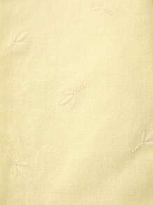Cardigan tricotat cu model de broderie de frunze elegante pentru fete