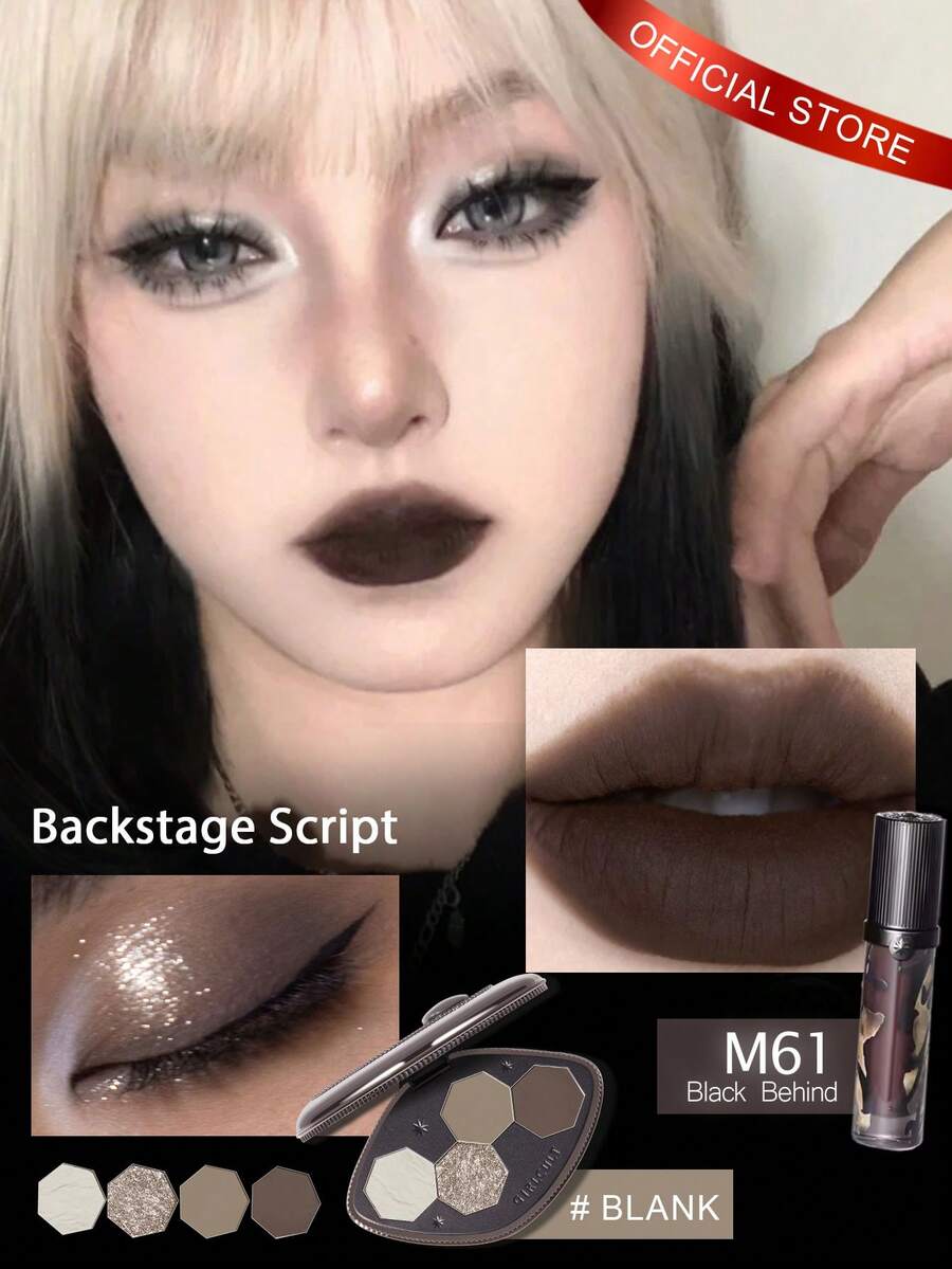 GIRLCULT Backstage Script Eyeshadow & Lipstick Set - Kịch bản hậu trường - Xem 1