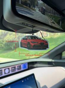 Racing Rearview Mirror Decor - Car Air Freshener - Long-Lasting Fragrance, Keeps Car Interior Fresh And Pleasant, Ideal Gift, Car Vent, Ocean Scent Air Freshener, Car Diffuser, Natural Essential Oils, Cartoon Design, Suitable For Rearview Mirror, Car Hanging Ornament