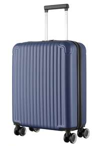 R.Leone Vali Ryanair 55x40x20 cm + 40x20x25 cm Bộ 1 vali 2 vali kéo tay 4 bánh xe và hộp đựng mỹ phẩm bằng nhựa ABS 9991 - Màu xanh lam - Xem 17