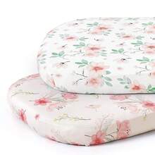 2 paquetes de juegos de sábanas ajustadas estirables para moisés, sábanas para cuna, unisex para niños y niñas, ultra suaves - Multicolor - Ver 10