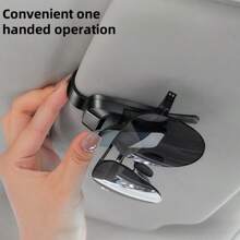 Car Glasses Holder Clip - Durable ABS Resin, Easy Installation For All Vehicle Models, Keeps Fashion Glasses Secure & Visible On Sun Visor, Fashion Glass Holder For Car