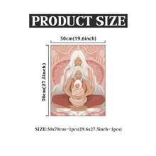 祖先疗愈 - 精美艺术版画，祖母，母亲，孩子，婴儿，世代相传，助产士，礼品插画海报，墙面装饰，灵性分娩，无框 - 彩色 - 查看 13