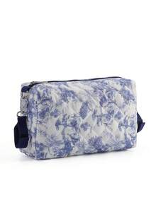 1pc Ditsy Floral Pattern Portable Diaper Bag, Can Be Hung On Baby Stroller - Multicolor - View 13