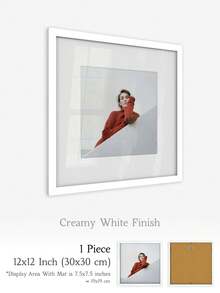 XXBANZHUAN 多种尺寸方形相框：30x30厘米/25x25厘米/20x20厘米/15x15厘米/13x13厘米/10x10厘米 | 6种现代饰面（哑光黑/浅木色/棕色/金色/白橡木色/米色） | 防碎高清亚克力玻璃，配有锯齿挂钩，方便墙面安装 | 适用于家居、办公室墙面和桌面展示 | 婚礼、生日、乔迁之喜的独特礼物