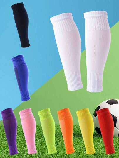 1 Pair Solid Soccer Shin Guards, Fall