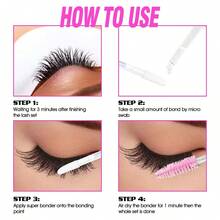 Eyelash Extension Super Bonder Sealant Enhancer For Lash Glue Adhesion Boost Retention Improve Flexibility Professional Lash Supplies For Salon Or Home Use - 無色 - 查看 4