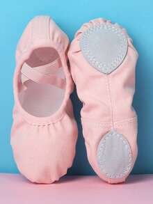 儿童软底芭蕾舞鞋，适合女孩，儿童芭蕾舞鞋，适合舞蹈表演