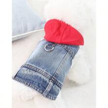 1pc New Hooded Harness Vest, Suitable For Small Dogs Like Poodle, Bichon Frise, Teddy, Spring/Autumn Pet Clothes
