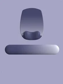 Mouse Pad With Wrist Rest, Comfortable Memory Foam Wrist Rest, Suitable For Computer Keyboard, Mouse Silicone Wrist Pad, Ergonomic Mouse Pad Set, Easy To Type And Relieve Pain, Simple And Thick Anti-Slip Computer Hand Pad