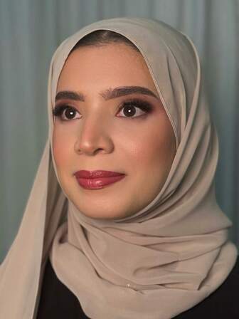 1pc Women Plain Pearl Chiffon Hijab, Soft Headscarf, Casual Long Suitable Arab Conservative Solid Color Head Wrap For Middle East Daily Use For Dress