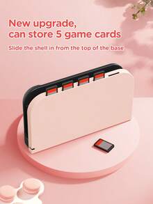 兼容Switch NS2的卡槽底座保护壳，适用于新款Switch2 (2025)/Switch NS/Switch OLED底座保护套，Switch游戏配件，硬壳底座配件，可收纳游戏卡，防刮擦，防污，多种颜色和款式可选，贴合紧密，安装简便。 - 彩色 - 查看 11