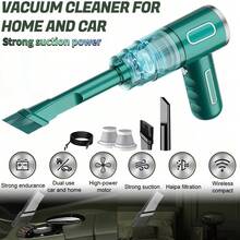 Portable Household And Car Vacuum Cleaner USB Rechargeable Car Dust Cleaner Handheld High-Power Household Wireless Vacuum Cleaner Suitable For Automotive Household Use - Nhiều màu - Xem 5