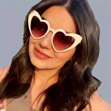 11pcs Street Photography Prop Decoration Heart-Shaped Party Sunglasses, Retro Fashion, Suitable For Wedding, Christmas, Halloween Gifts And Holiday Presents