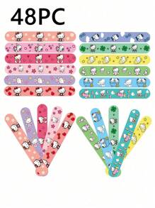 Sanrio Sanrio 12/24/30PCS Hello Kitty Quick Buckle Armband - Kleurrijke En Leuke Armband. Hello Kitty Themafeest Slap Circle, Zacht En Veilig. Geschikt Voor Tieners En Volwassenen, Zeer Geschikt Voor Verjaardagsfeestjes, Klaslokaalbeloningen En Vakantiecadeaus, Hello Kitty, Hello Kitty Verjaardag, Hello Kitty Goederen.