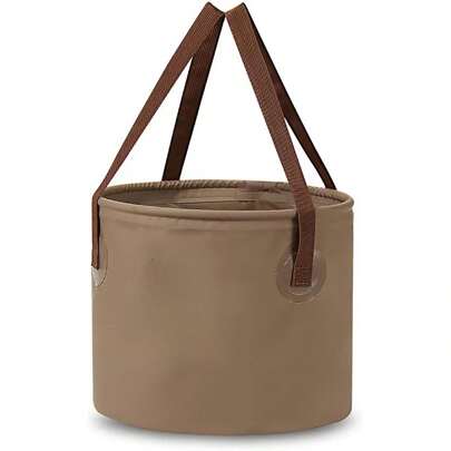 Cubo plegable portátil para picnic al aire libre, cubo de pesca, cubo de gran capacidad, apto para acampar, senderismo, agua, verduras y frutas, 10 litros