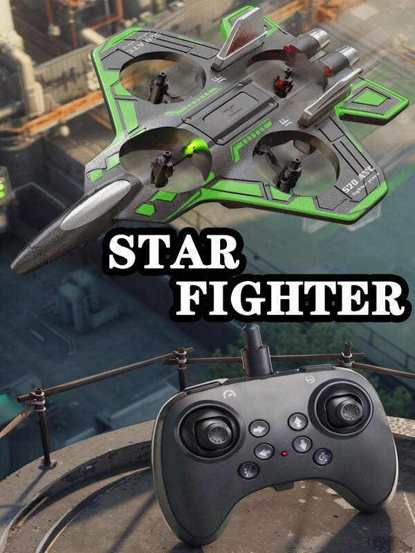Juguete de avión de espuma para niños, UAV de larga duración, avión de combate de cuatro ejes, modelo de avión con control remoto, adecuado para actividades al aire libre, interacción entre padres e hijos, etc., regalos, regalos de cumpleaños