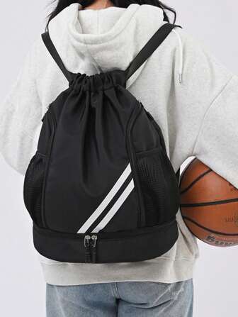 SEYATULLH Mochila impermeable y portátil para deportes y viajes, con gran capacidad de almacenamiento. Bolsa deportiva con cordón, con separación de compartimentos secos y húmedos, adecuada para escalada, fitness, yoga y bolsa deportiva escolar. Bolsa de viaje duradera y plegable con doble hombro para mujeres y hombres.