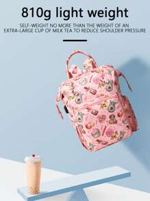 1pc New Diy Wool Crochet Hook Knitting Tool Storage Bag, Living Supplies Miscellaneous Storage, Women Men's Backpack Outdoor Travel Oversized Capacity Portable Shoulder Bag, Suitable For Long And Short Distance Travel Use, A Large Number Of Items To Carry, Holiday Gifts