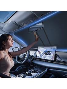1 pièce Pare-soleil de pare-brise de voiture, pare-soleil intérieur pour protéger contre l'éblouissement et la chaleur, accessoire essentiel pour le stationnement, cadeau idéal