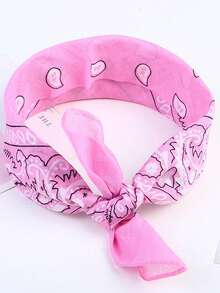 1 件骑行佩斯利图案头带，户外运动头巾