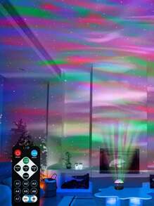 1 pezzo Proiettore di luci dell'aurora boreale con luce galassia per sala giochi, feste, proiettore di luce per camera da letto, proiettore di luce a LED per decorazioni domestiche