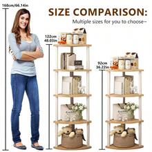 高角架，3/4/5 层现代转角书架，木质和金属转角植物书柜，适用于客厅、角落空间