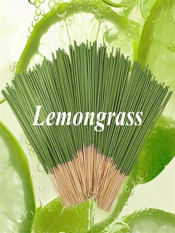 30/50/100pcs Lemongrass Incense Sticks - 8.66" Long-Lasting Natural Wooden Sticks With Repellent Powder, Non-Irritating For Indoor Yoga/Meditation, Outdoor Camping/Fishing, Great Gift For Mother's Day, Father's Day, Graduation, June 10th, July 4th