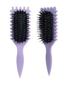 Set de cepillos definidores de rizo, cepillo de cabello con ranuras para desenredar, dar forma y definir rizos para mujeres, peine, herramientas para el cabello, productos y accesorios para el cabello, esenciales de viaje para peluquería y salón de belleza