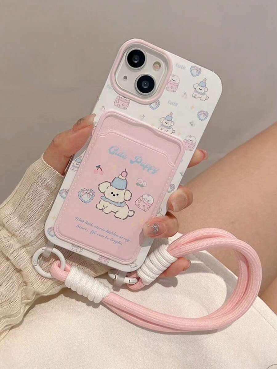 1 件扎染动物 3D 人物手机壳带挂绳，适用于 16 Pro Max/16 Pro/16 Plus/16/15 Pro Max/15 Pro/15 Plus/14 Pro Max/14 Pro/14 Plus/14/13 Pro Max/13 Pro/13/12 Pro Max/12 Pro/12/11 Pro Max/11 防水防震防摔防刮