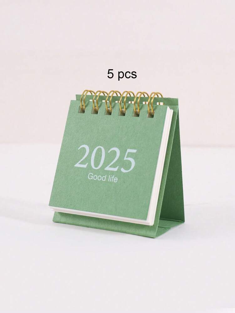 1 Pieza Mini Calendario de Escritorio 2025, Decoración de Escritorio para Escuela y Oficina, Regalo para un Amigo, Vuelta a la Escuela, Útiles Escolares - Multicolor - Añade 20