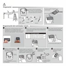 Puerta automática 893max de 5 piezas, control de frecuencia 5x, alcance aplicable: puerta de garaje, alarma, abridor de puerta, casa inteligente, etc. - Negro - Ver 5