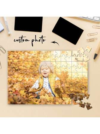 1PC, Custom Photos, Personalized Puzzles, 35-1000PC DIY Personalized Photos, Party Gifts, Anniversary Gifts, Teachers' Day Back-To-School Season, Graduation Season, Summer And Autumn Family And Friend Gifts, Room Decoration Items, Party Decorations, Wedding Decorations,Kids,Gala Night,Modern,Colorful,Cute