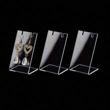 72 Holes Acrylic Earring Holder Organizer Earring Organizer 1/2/3pcs Clear Ear Studs Jewelry Storage Display Rack Showcase Earrings Display Stand Earring Storage For Retail Marketing Home Storage 4.57*3.15*1.77in Back To School