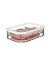 Set di contenitori impilabili in 3 piani per frigorifero con coperchi - ideali per carne, verdure e frutta - set di organizer da cucina in plastica