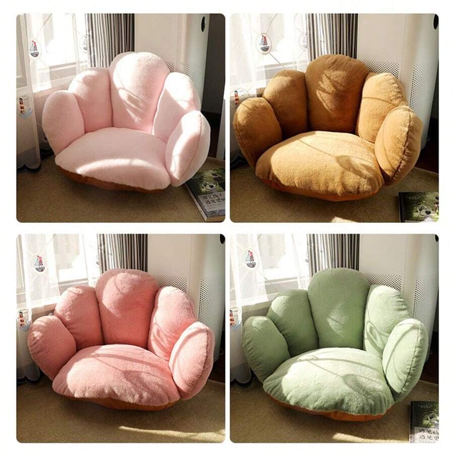 1PC Comfortable Plush Cushion - Multi Functional Puff Cushion For Slouchy Children Reading On The Ground, Seating Pier For Living Room, Bedroom, Home Use, Drifting Window, Tatami Chair, Small Cushion. - Multicolor - View 1