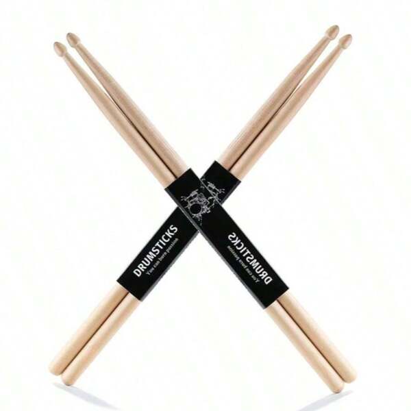 1Pair Of Drum Sticks, Mumulo 5A/7A Classic Maple Drumsticks For Adults And Beginners