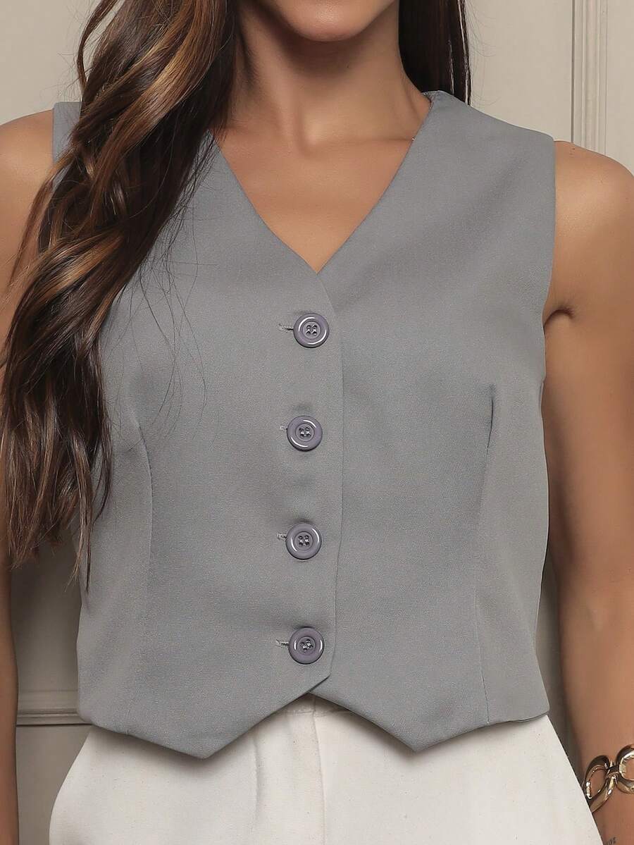 Women Tops - Xám - Xem 1