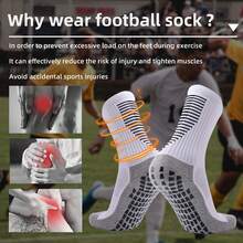 [1/4/8 Pairs] Men's Mid-Calf Sports Socks, Thick Terry Cushion Sole, Football Socks To Prevent Collision Injury, Training Socks