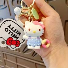 Sanrio 1pc Sanrio Cute Hello Kitty Keychain, Anime Themed Decoration Pendant, Suitable For Phones, Bags, Hanging Ornaments, Birthday, Holiday, Party Gifts
