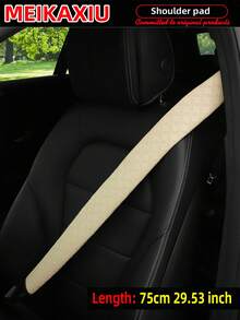 MEIKAXIU 1 Stück/2 Stück PU-Leder geprägter, weicher & bequemer verlängerter Autosicherheitsgurt Schulterpolster, 75cm/29,5 Zoll universelles Auto Interieur Zubehör, Gurt Dekoration & Druckentlastung - 75 cm 29,53 Zoll - Übersicht 10