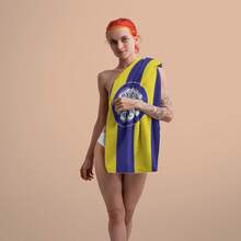 Leeds United Football Club Beach Towel - Super Absorbent, Ultra Soft Microfiber, Quick Dry, 100% Polyester, Perfect For Swimming, Camping, Travel, Rectangular Design With Football & "UNITED" Logo, Beach Essential | Modern Design | Machine Washable Towel, Beach Blanket Bathroom Decor Summer Beach Essentials - Multicolor - View 7